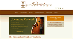 Desktop Screenshot of kishorchestra.org